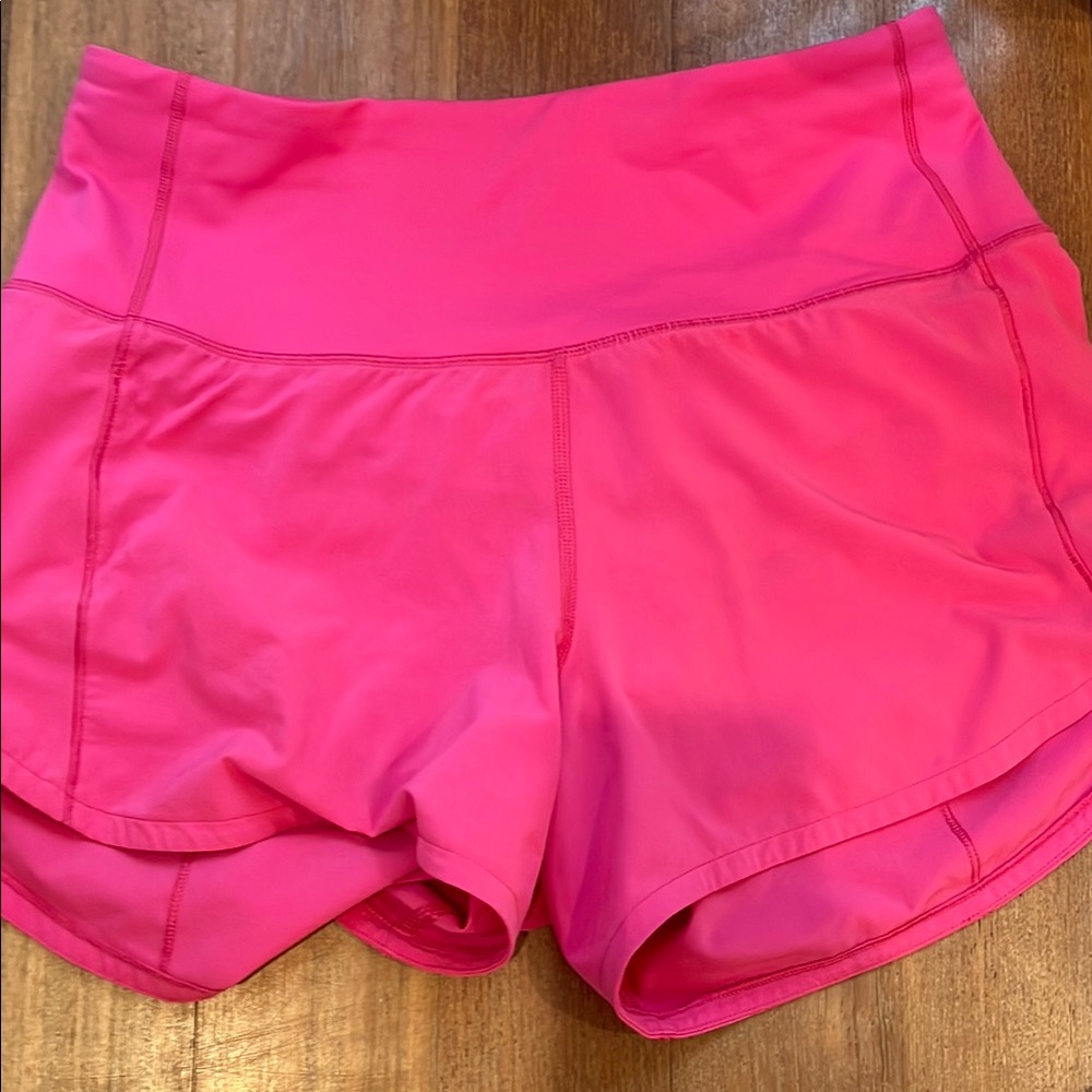 Sonic Pink Lululemon Speed Up Shorts
